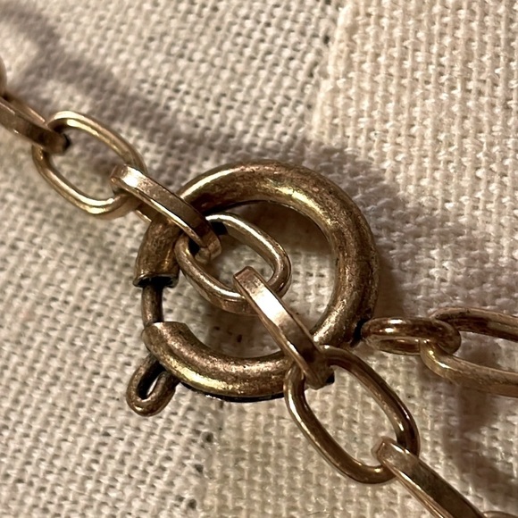 Stella and Dot chrystal statement necklace w gold tone chain and extender! - Picture 12 of 14